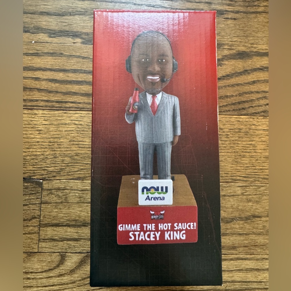 Stacey King Talking Bobblehead – Windy City Bulls / Chicago Bulls – NEW in Box